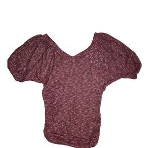 LOT OF 2 STRIPED Y2K Swoop V Neck Tops